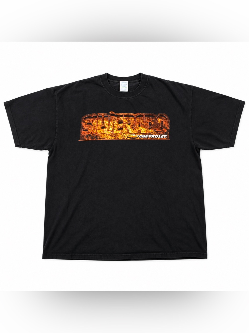 Vintage Chevrolet Silverado Rock Solid T Shirt Men’s XL Black M&O Knits Y2K